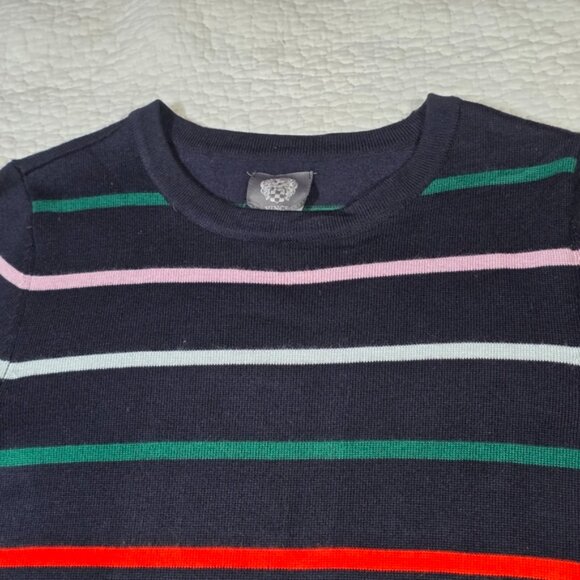 Vince Camuto Multicolor Striped Long Sleeve Sweater Dress - Picture 7 of 10
